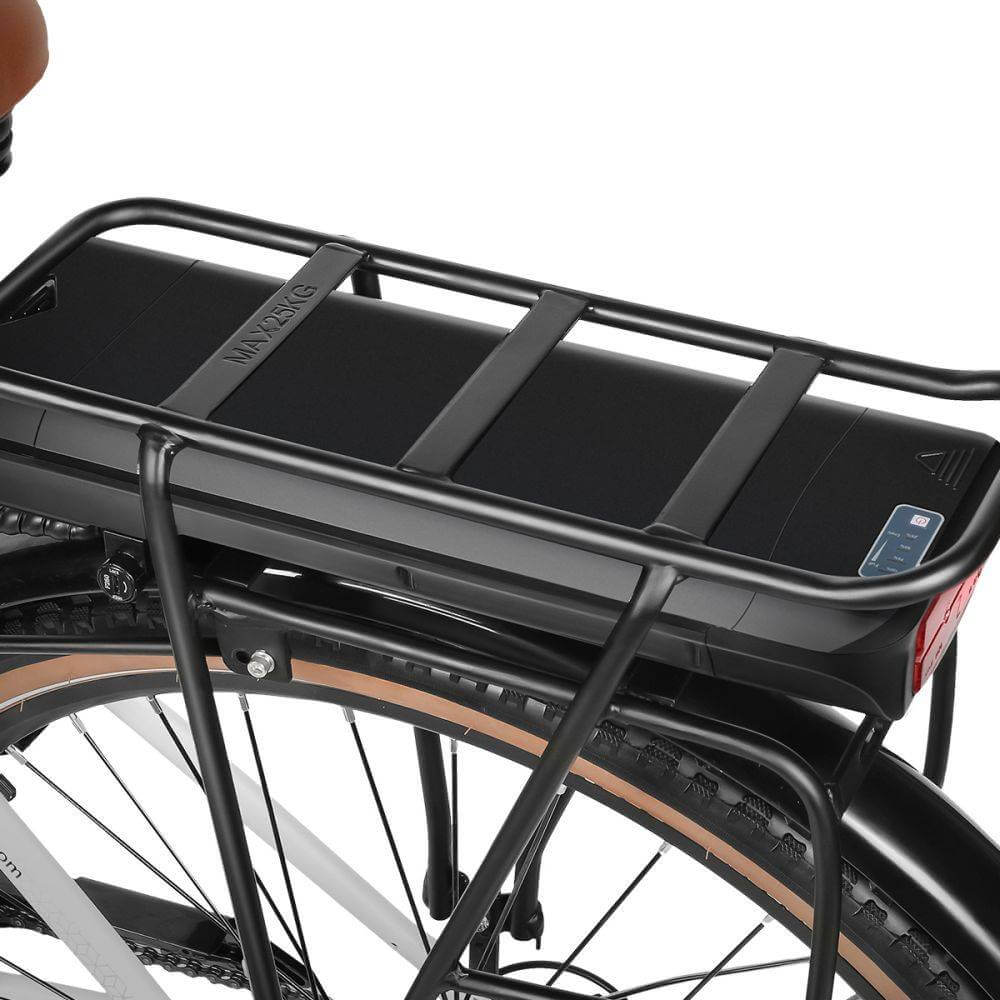 Cooly Classic rear rack for electric bike black in colour gold coast Australia