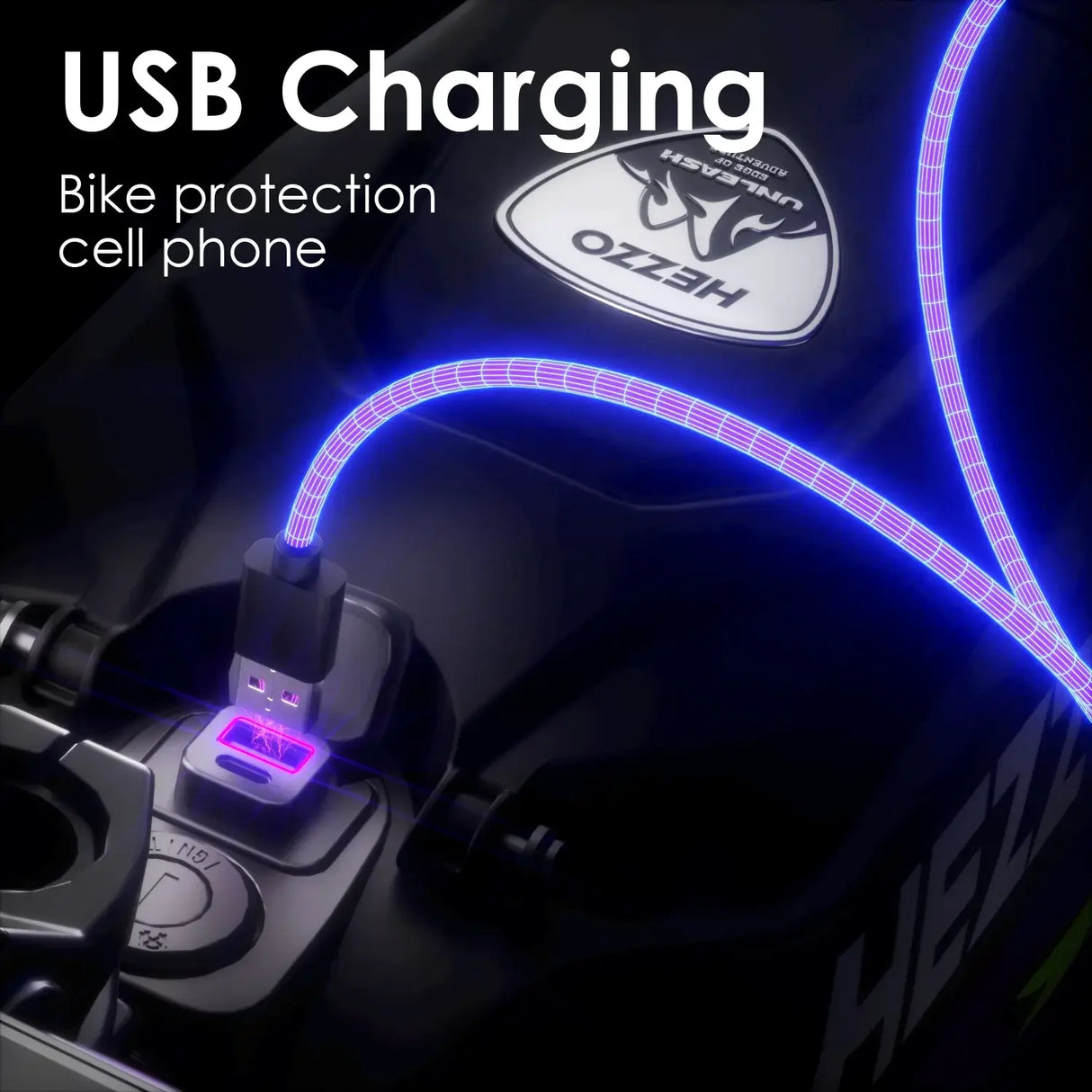 USB Charging Bike protection cell phone