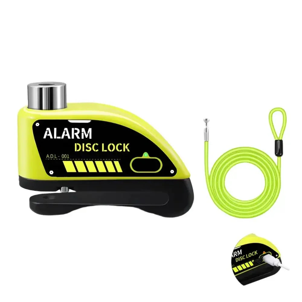 Alarm Disc Brake Lock | Waterproof, Keyless, High-Decibel Security - Cooly Bikes