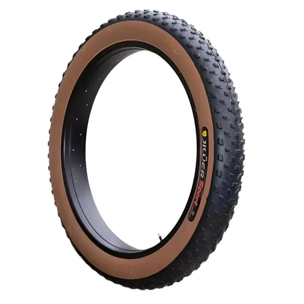 Brown Wall Beach Tyre | Durable & Stylish for Electric Bikes | Cooly Bikes - Cooly Bikes