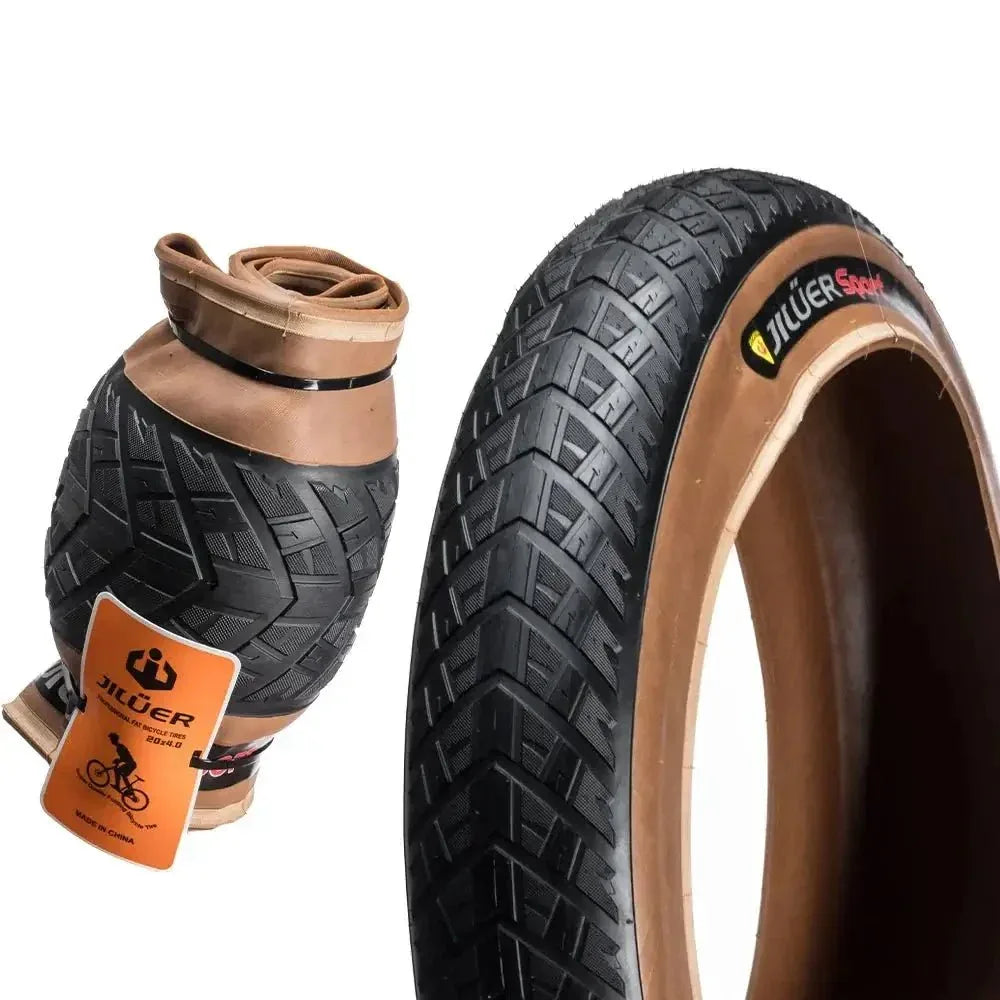 Brown Wall Road Tyre | Durable & Stylish for Electric Bikes - Cooly Bikes