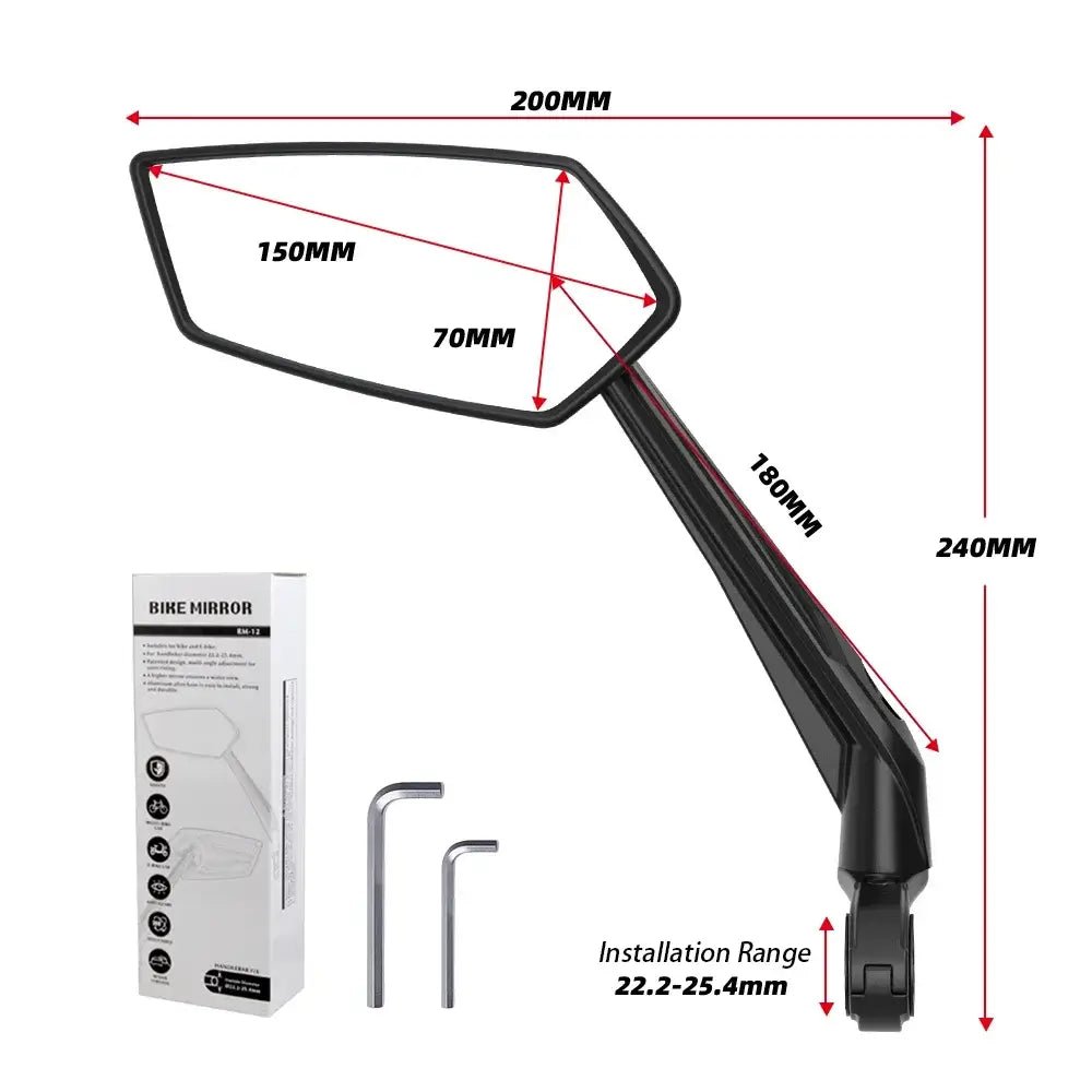 Cooly Bikes Electric Bike Side Mirrors – Ride Safer, Ride Smarter - Cooly Bikes