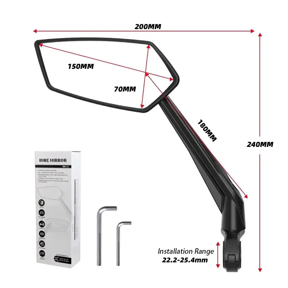 Cooly Bikes Electric Bike Side Mirrors – Ride Safer, Ride Smarter - Cooly Bikes