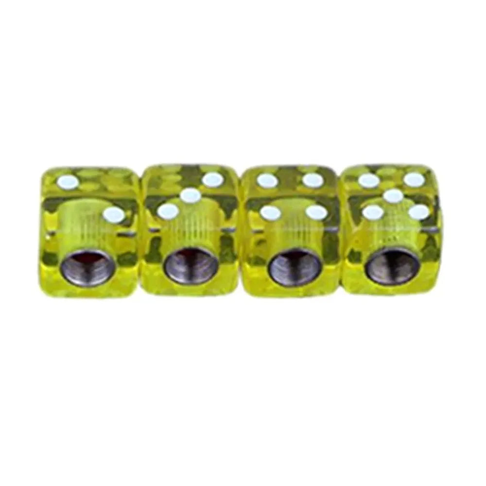 Dice Valve Cap Set | Durable & Stylish for All Electric Bikes - Cooly Bikes