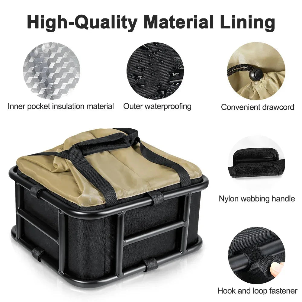 E-Bike Cooly Cargo Pro - Premium E-Bike Front/Rear Rack Basket - Cooly Bikes