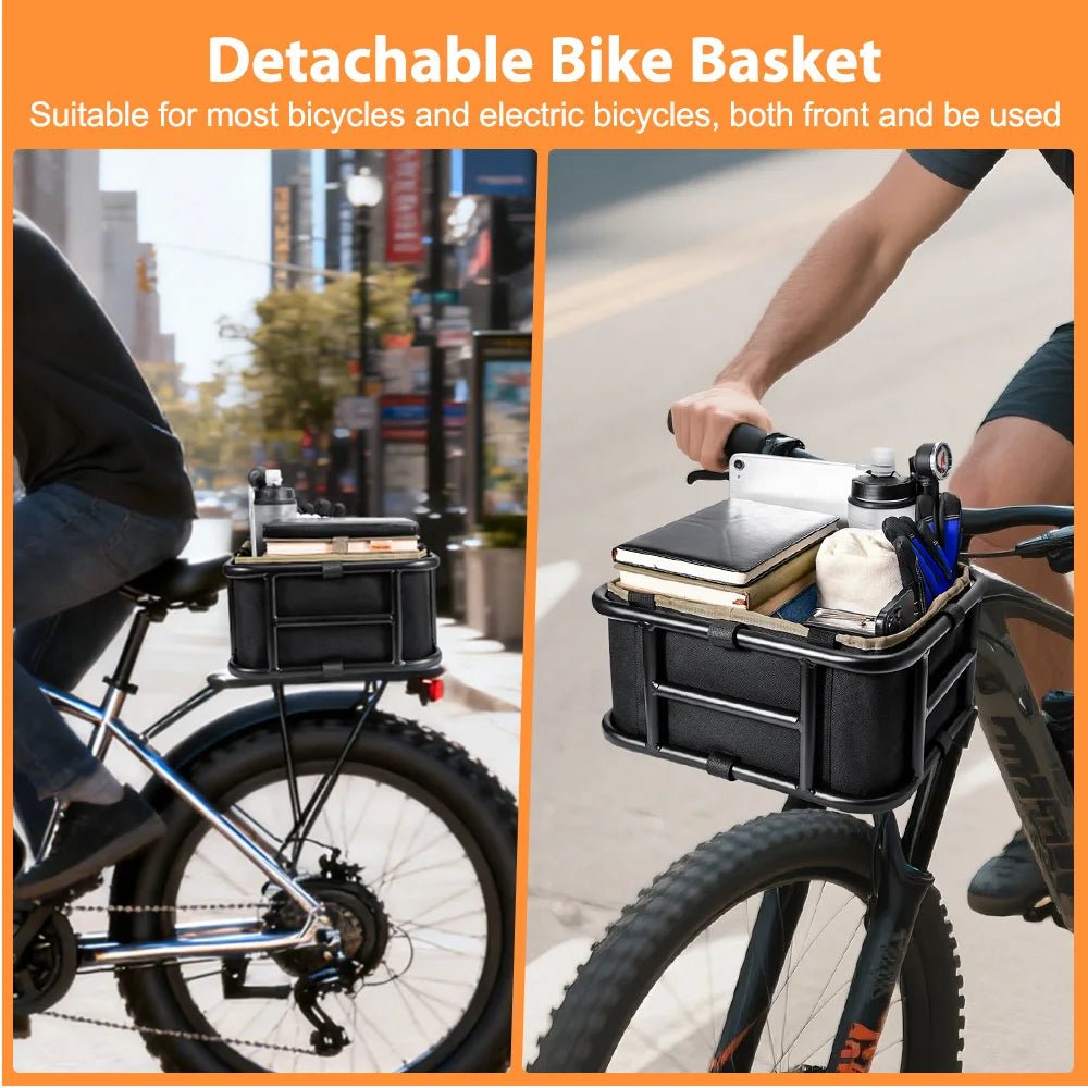 E - Bike Cooly Cargo Pro - Premium E - Bike Front/Rear Rack Basket - Cooly Bikes