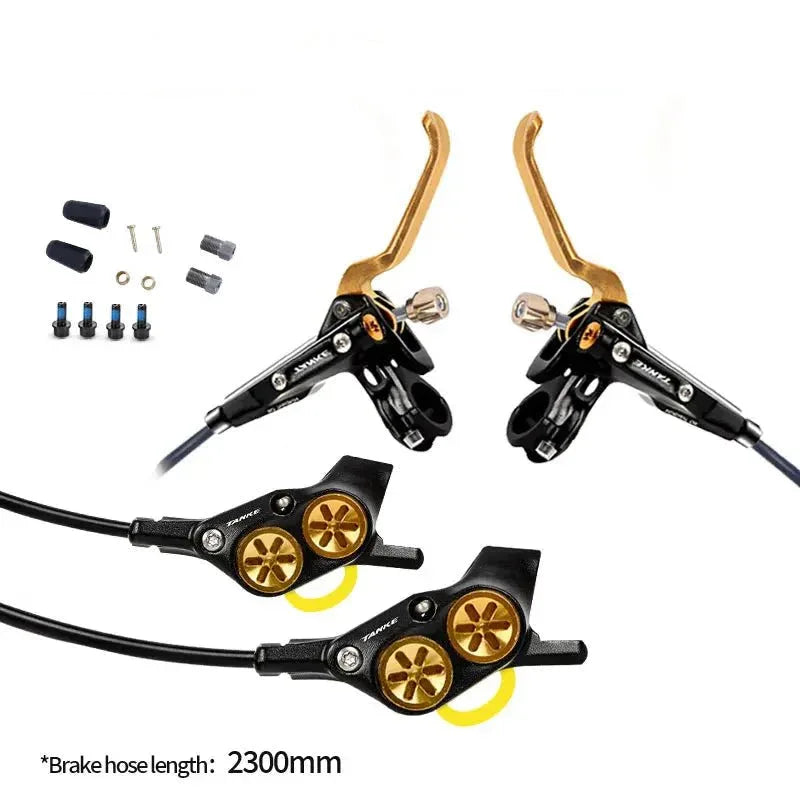 Electric Bike Hydraulic Brakes | Four-Piston Power & Sleek Design - Cooly Bikes