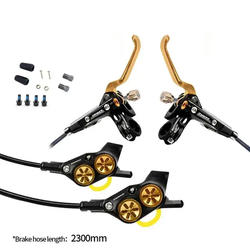 Electric Bike Hydraulic Brakes | Four-Piston Power & Sleek Design - Cooly Bikes