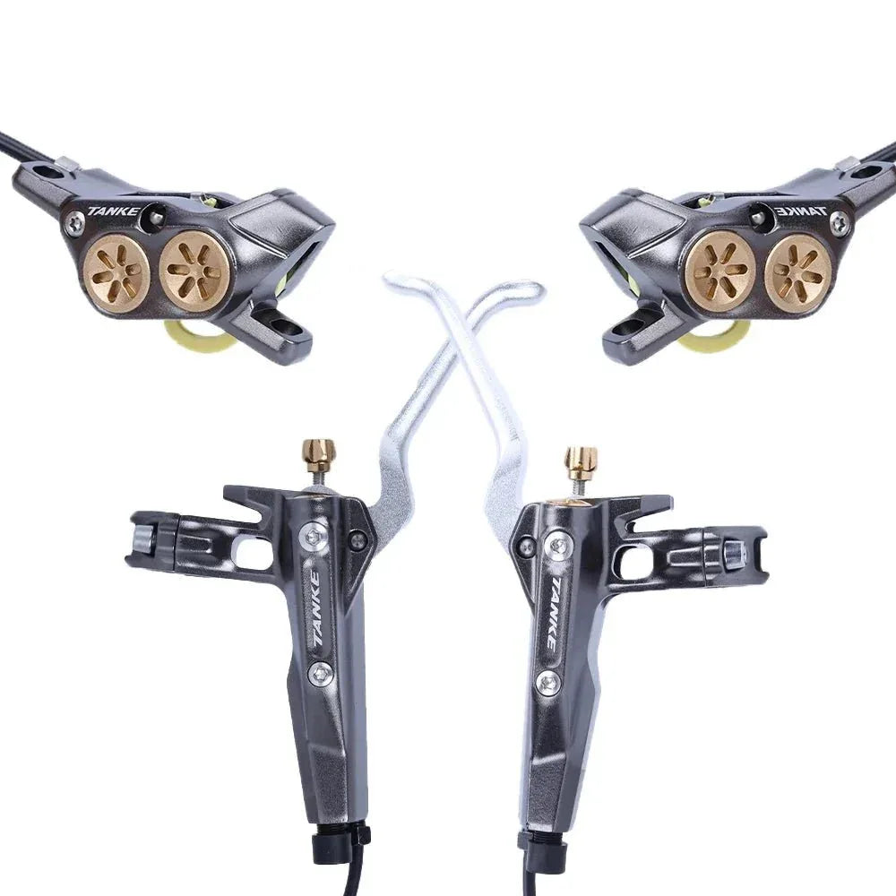 Electric Bike Hydraulic Brakes | Four-Piston Power & Sleek Design - Cooly Bikes