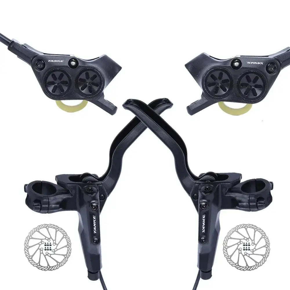 Electric Bike Hydraulic Brakes | Four-Piston Power & Sleek Design - Cooly Bikes