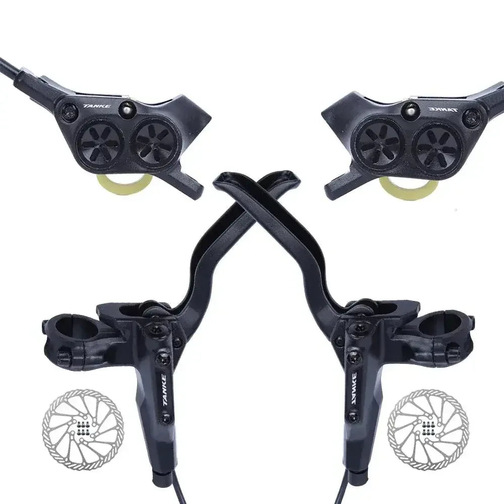 Electric Bike Hydraulic Brakes | Four-Piston Power & Sleek Design - Cooly Bikes