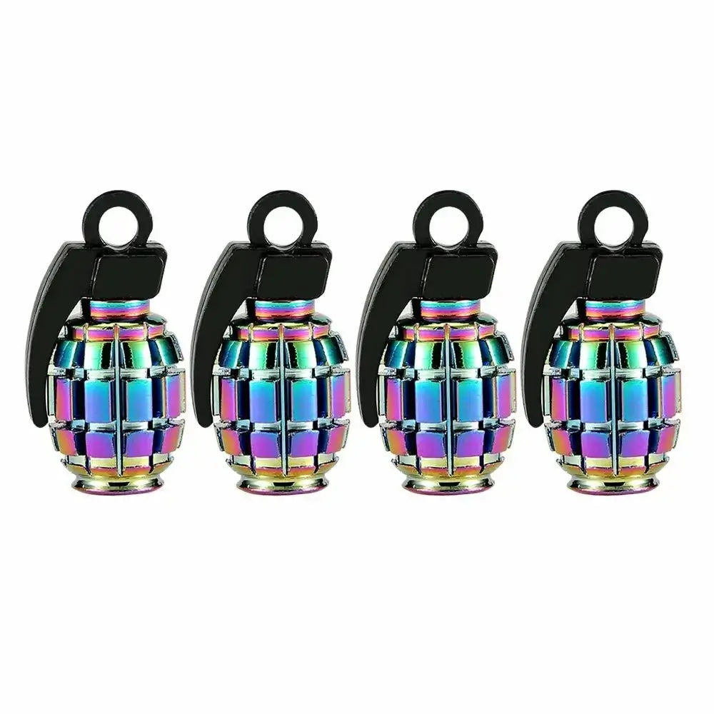 Oil Slick Tyre Valve Caps | Stylish & Durable for Electric Bikes - Cooly Bikes