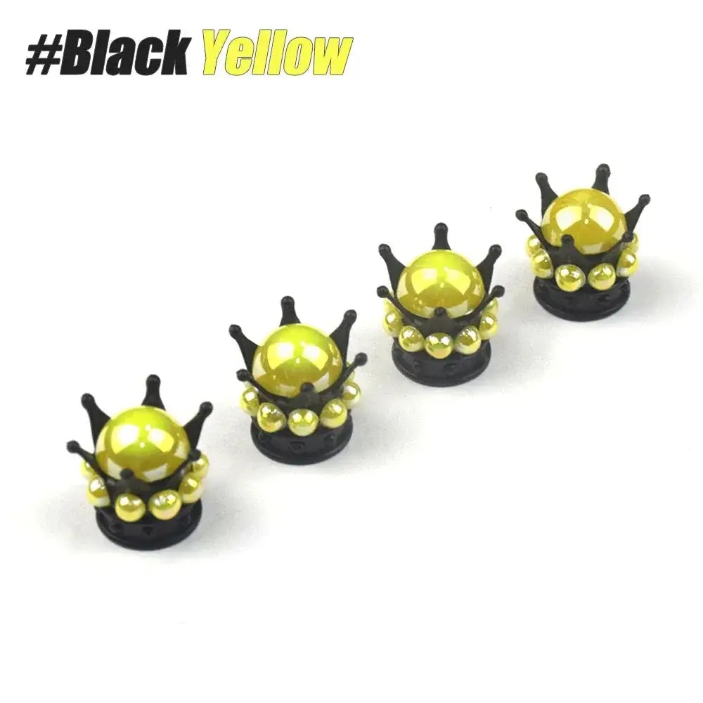 Regal Crown Tyre Valve Caps | Stylish & Durable for Any Bike - Cooly Bikes