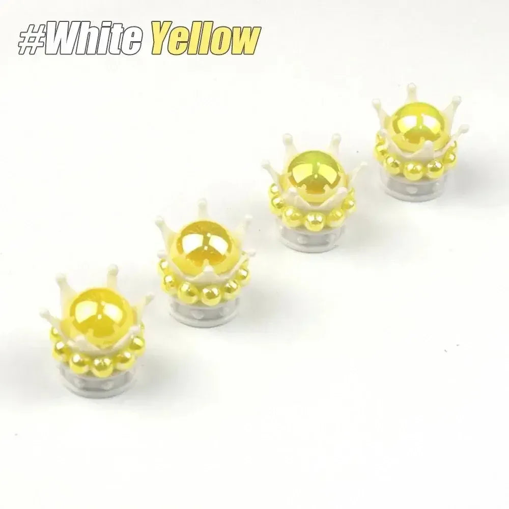Regal Crown Tyre Valve Caps | Stylish & Durable for Any Bike - Cooly Bikes