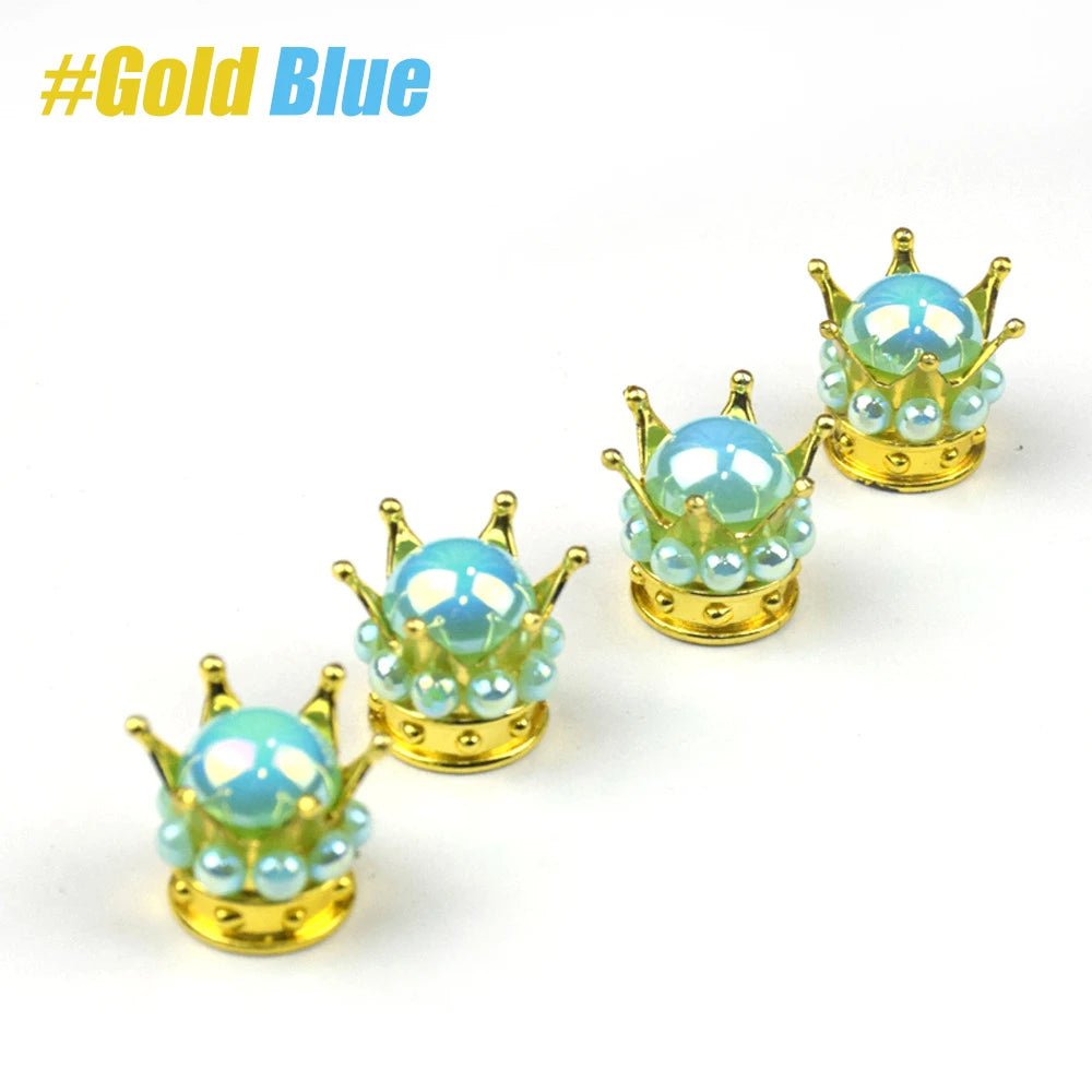 Regal Crown Tyre Valve Caps | Stylish & Durable for Any Bike - Cooly Bikes