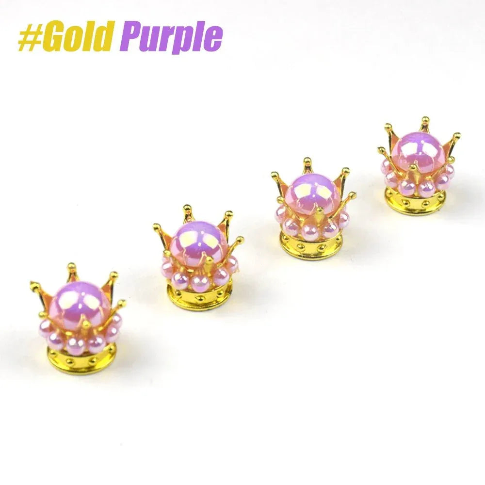 Regal Crown Tyre Valve Caps | Stylish & Durable for Any Bike - Cooly Bikes