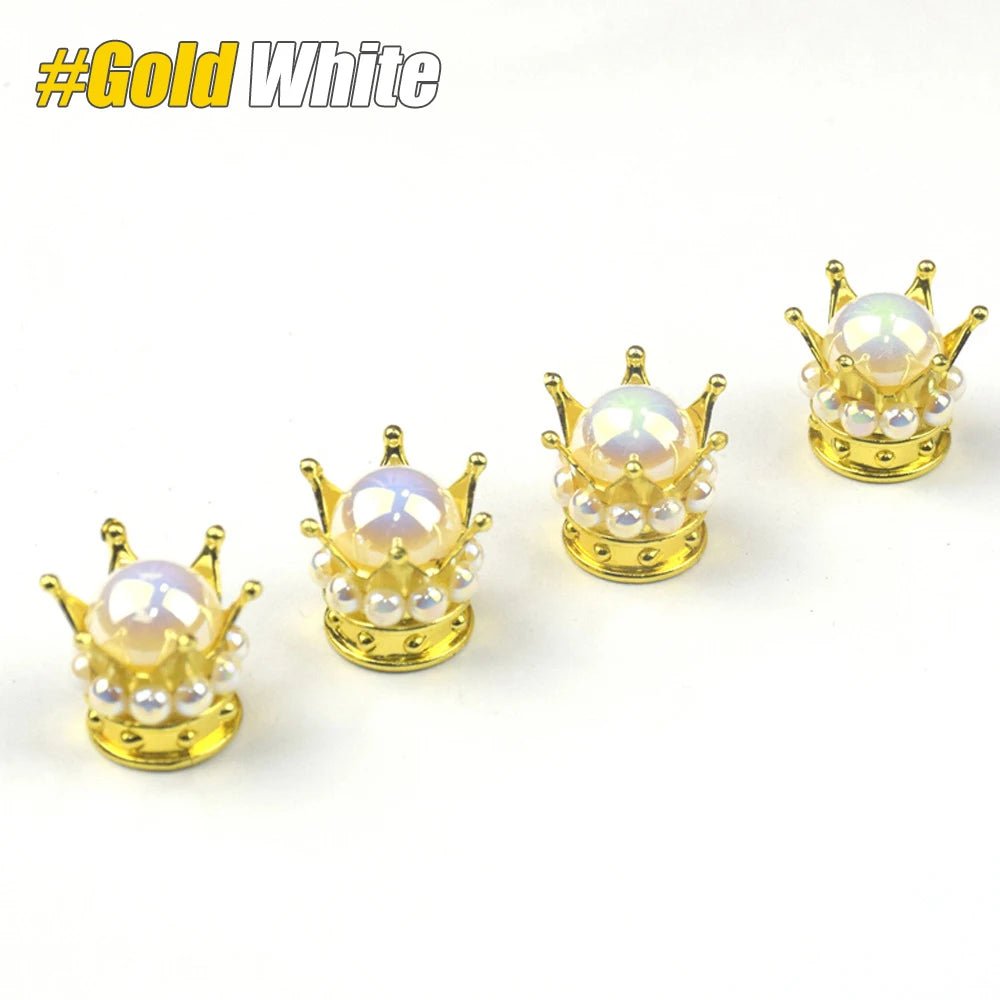 Regal Crown Tyre Valve Caps | Stylish & Durable for Any Bike - Cooly Bikes