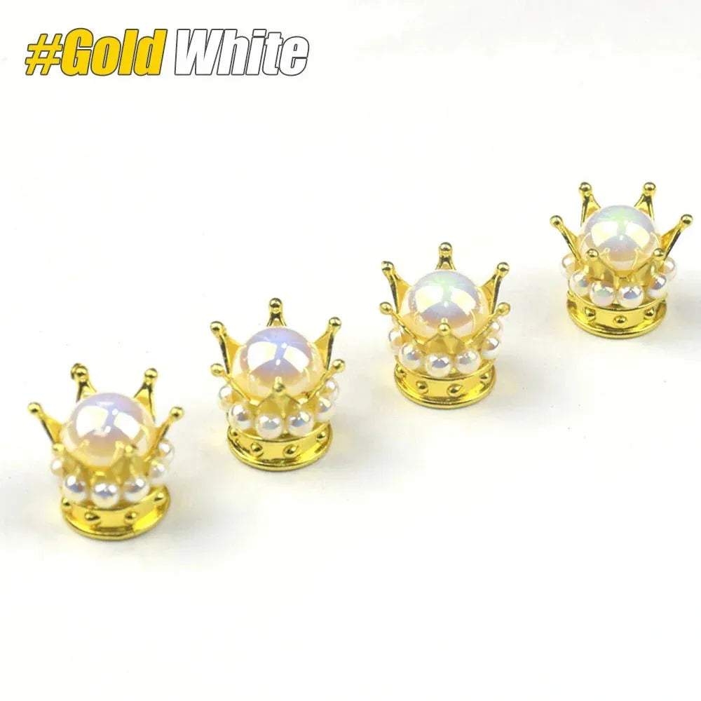 Regal Crown Tyre Valve Caps | Stylish & Durable for Any Bike - Cooly Bikes