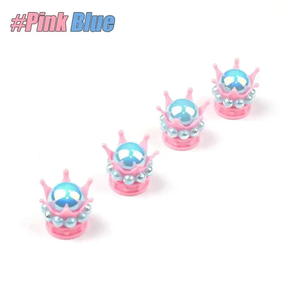 Regal Crown Tyre Valve Caps | Stylish & Durable for Any Bike - Cooly Bikes