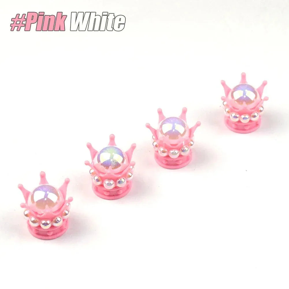 Regal Crown Tyre Valve Caps | Stylish & Durable for Any Bike - Cooly Bikes