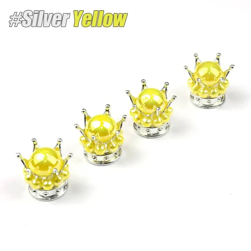 Regal Crown Tyre Valve Caps | Stylish & Durable for Any Bike - Cooly Bikes