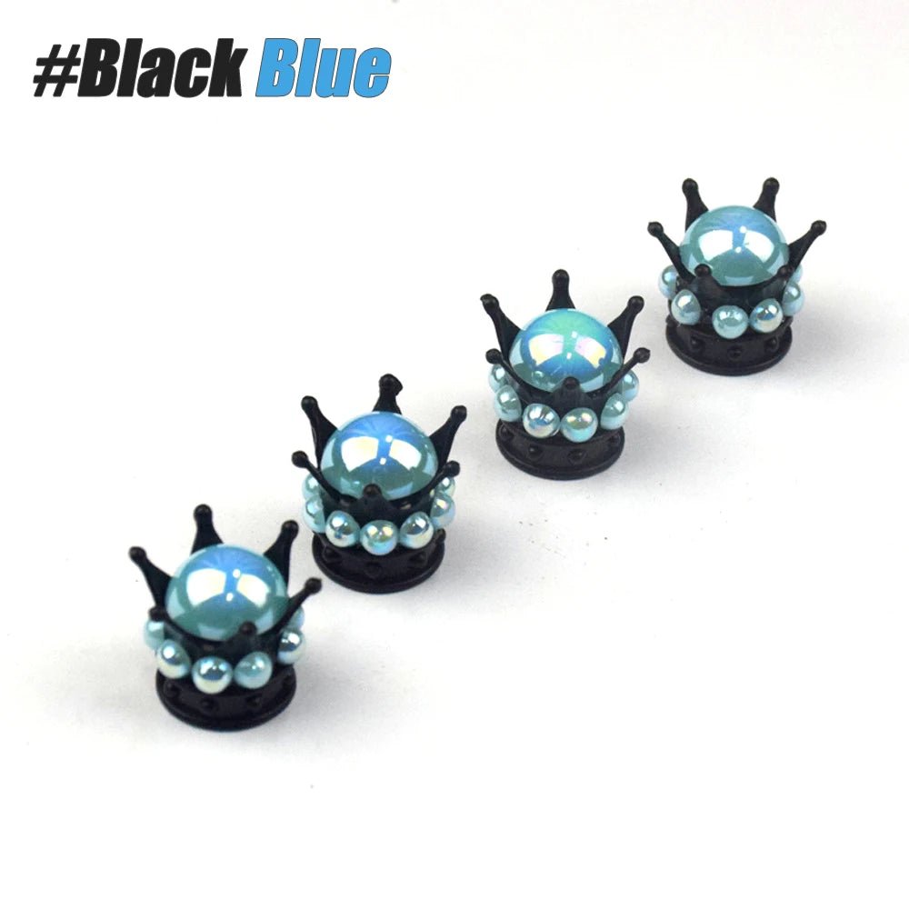 Regal Crown Tyre Valve Caps | Stylish & Durable for Any Bike - Cooly Bikes