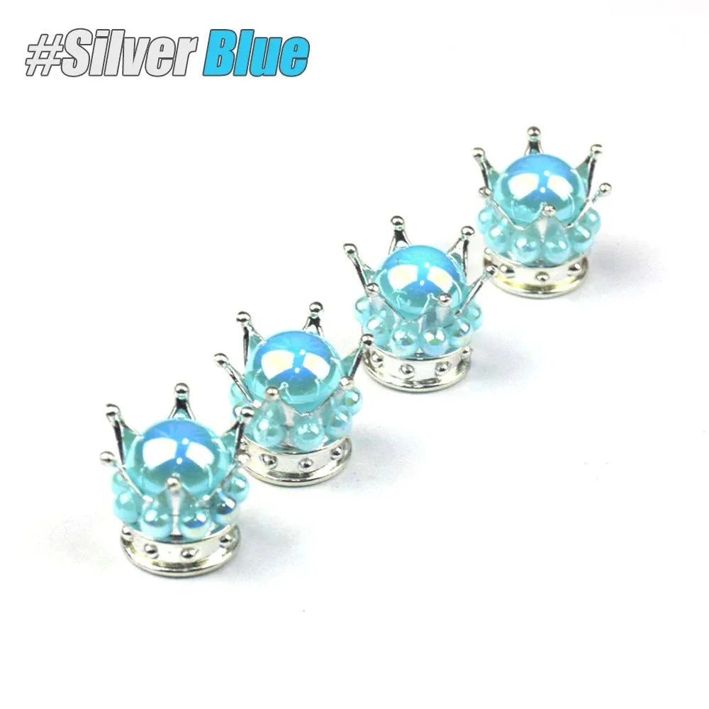 Regal Crown Tyre Valve Caps | Stylish & Durable for Any Bike - Cooly Bikes