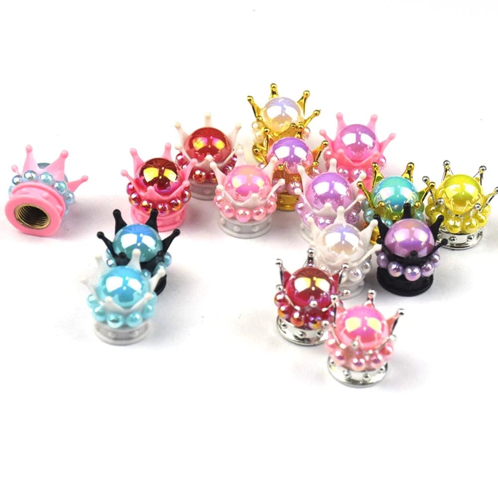 Regal Crown Tyre Valve Caps | Stylish & Durable for Any Bike - Cooly Bikes