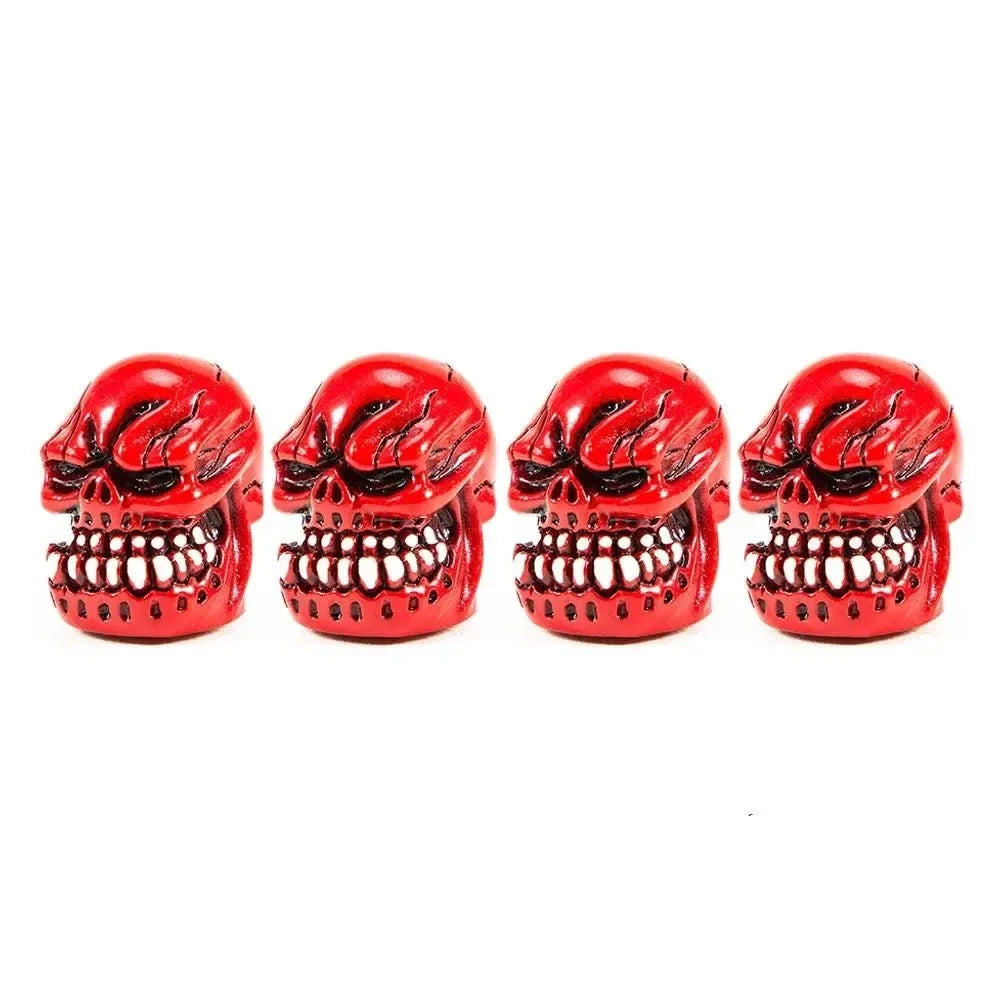 Skull Style Tyre Valve Caps - Cooly Bikes
