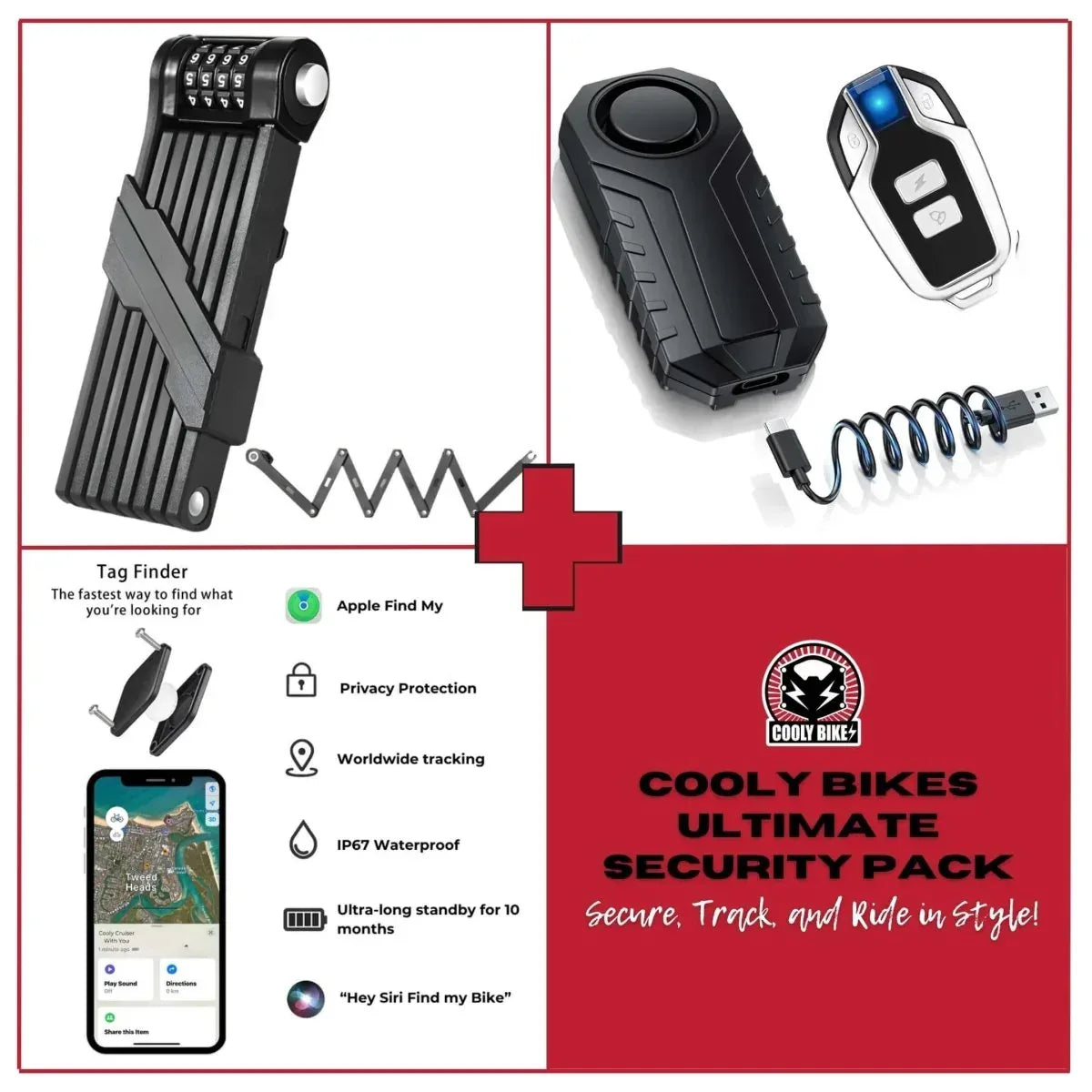 Ultimate Security Bundle: The Perfect E-Bike Protection Pack - Cooly Bikes