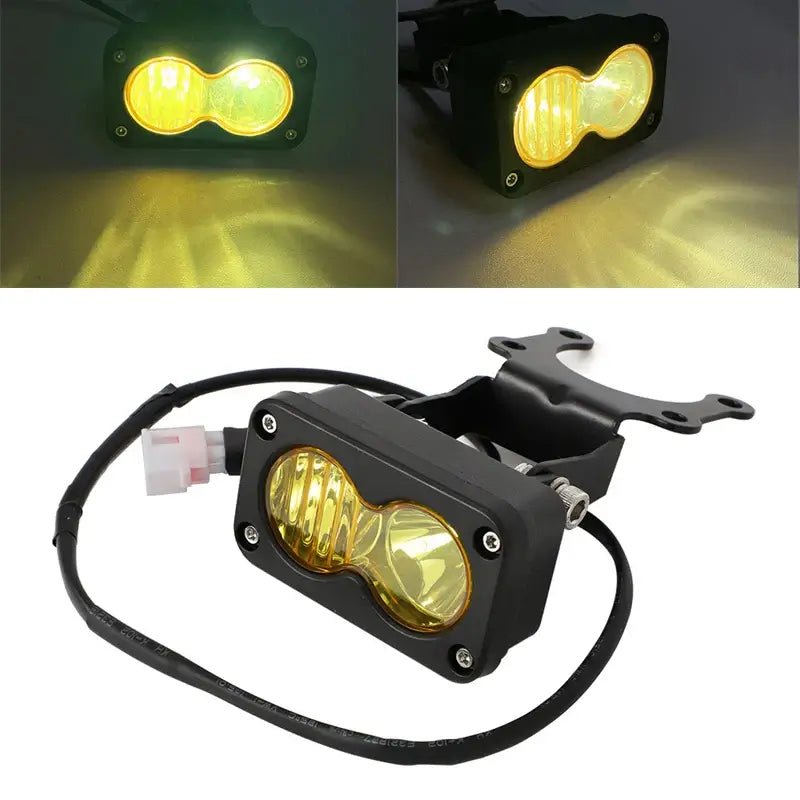 Yellow Spot Flood LED Pod Combo Kit - Plug & Play - Cooly Bikes