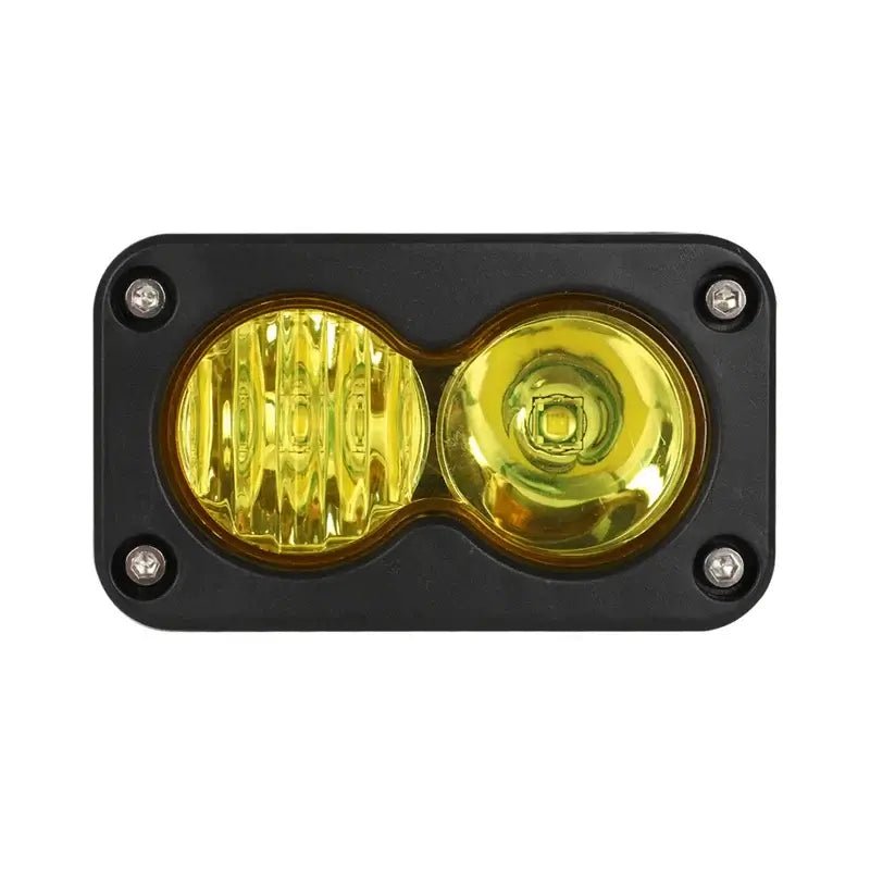 Yellow Spot Flood LED Pod Combo Kit - Plug & Play - Cooly Bikes