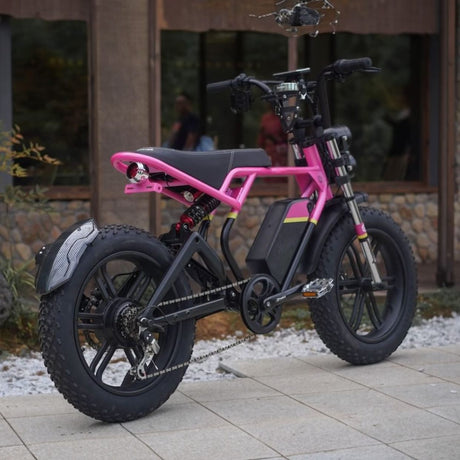 Buy Electric Bike Australia For Sale Cooly Bikes Pink and Black Bolt