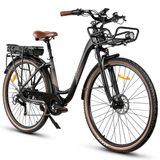 Cooly_Bikes_Cooly_Classic_Black_Front_Side_View_electric bike_Gold Coast_Australia
