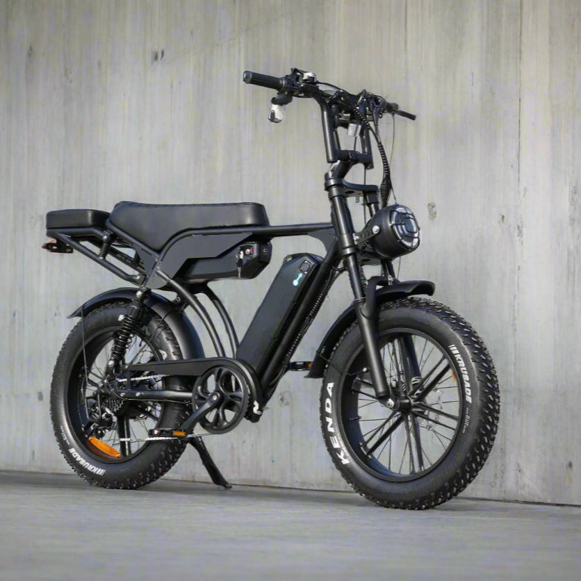Electric bike on a concrete surface