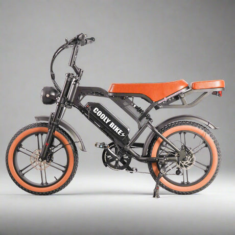 Cooly Cruiser Pro Cooly Bikes Australia - Black & Brown Ebike