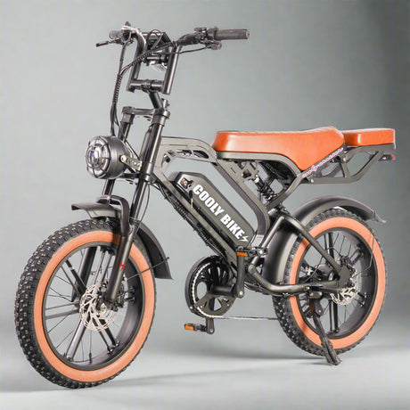 Cooly Cruiser Pro Cooly Bikes NSW - Black & Brown Ebike