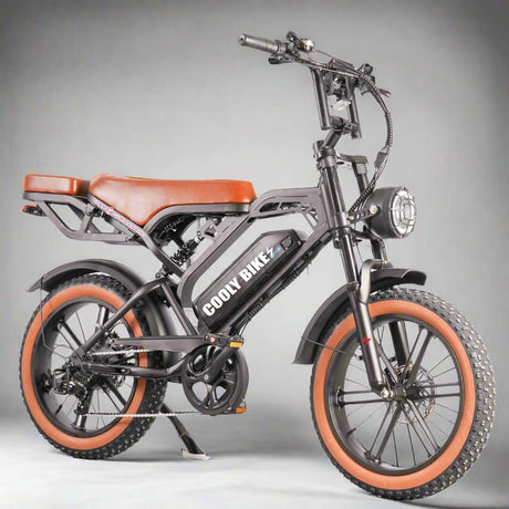 Cooly Cruiser Pro Cooly Bikes QLD - Black & Brown Ebike