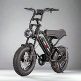 Front view of Cooly Grom Black – stylish headlight and Bluetooth speaker included
