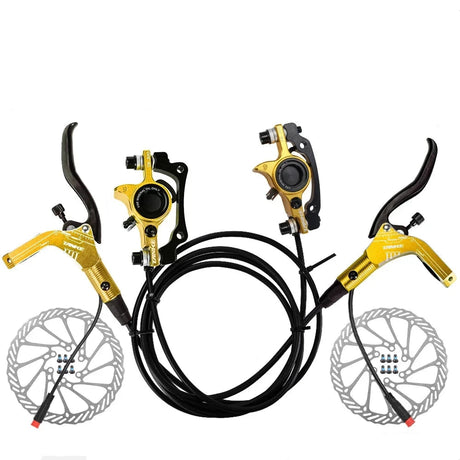 Electric Bike Brakes Colour Gold