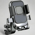 Phone holder with magnetic base on a white background