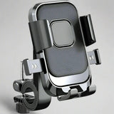 Phone holder with magnetic base on a white background