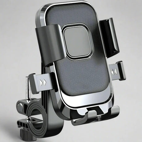 Phone holder with magnetic base on a white background