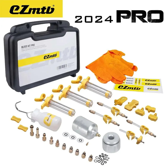 Ezmtb 2024 Pro Versatile Hydraulic Disc Brake Bleed Kit for Bikes - Cooly Bikes