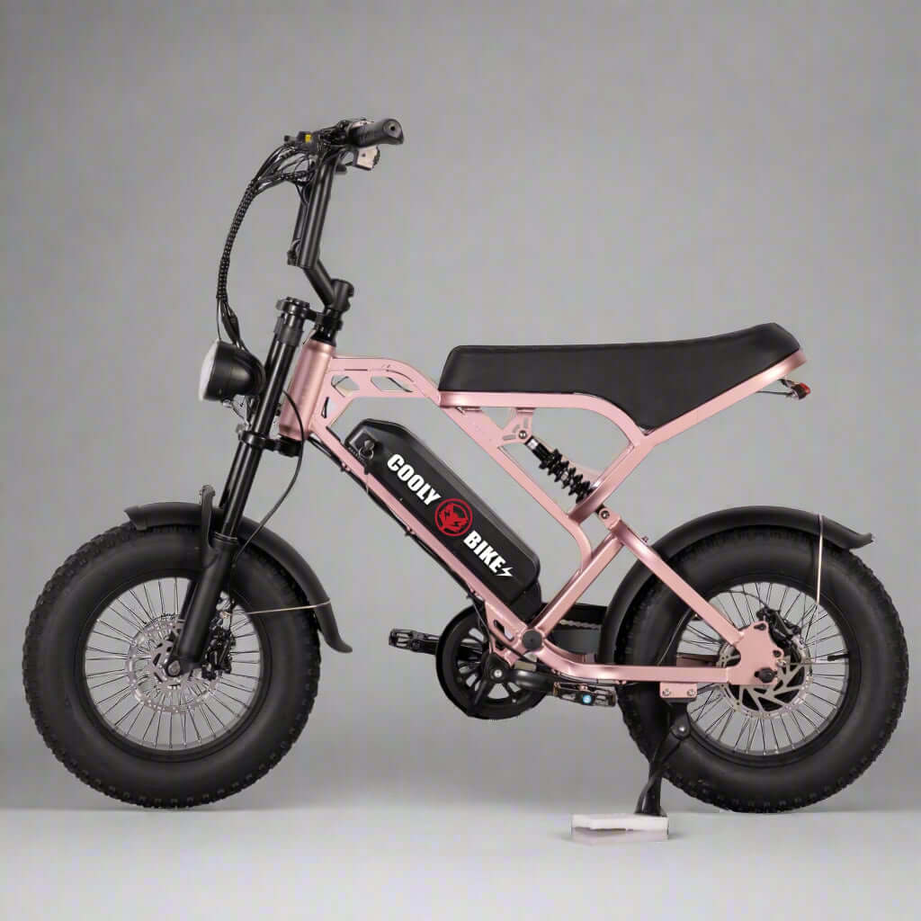 Buy Cooly Grom – an affordable kids' e-bike for city and coastal rides in Australia, Rose Gold Side
