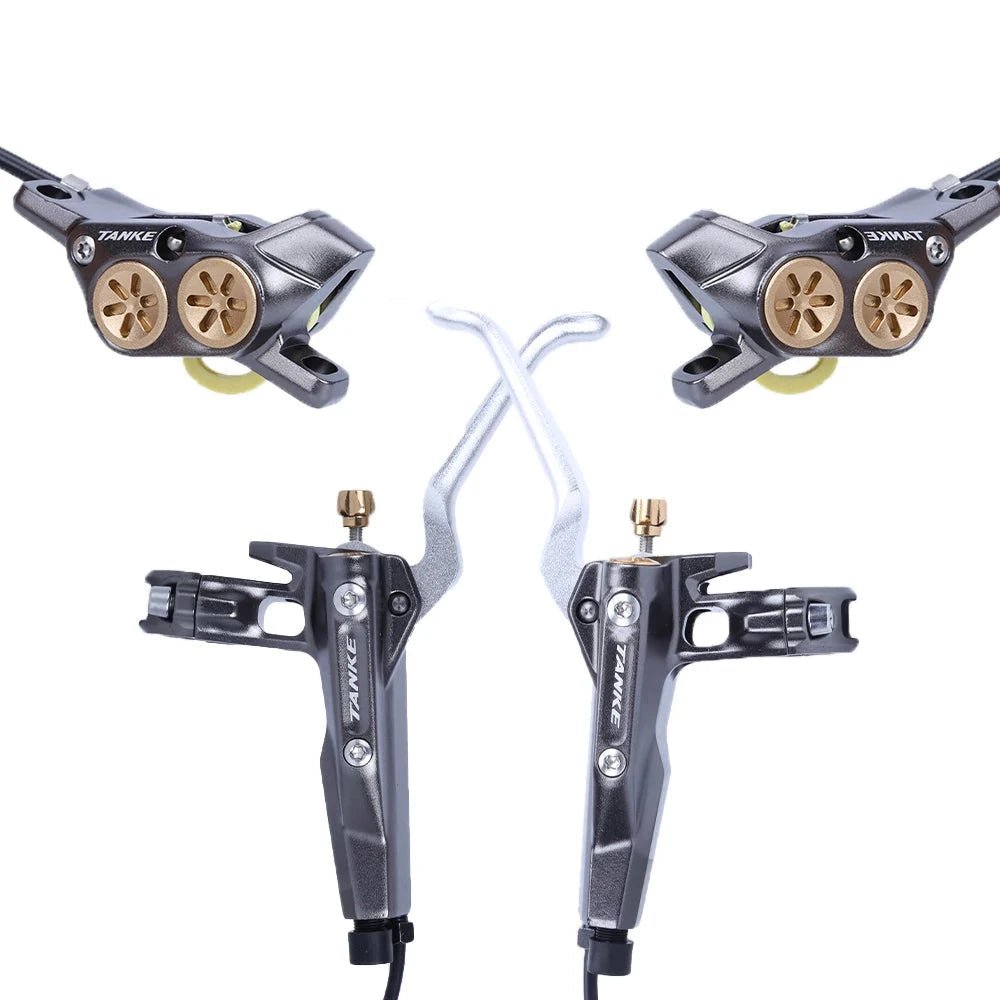 Electric Bike Hydraulic Brakes | Four - Piston Power & Sleek Design - Cooly Bikes