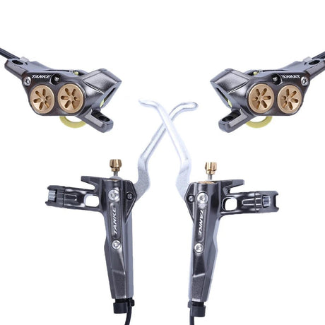 Electric Bike Hydraulic Brakes | Four - Piston Power & Sleek Design - Cooly Bikes