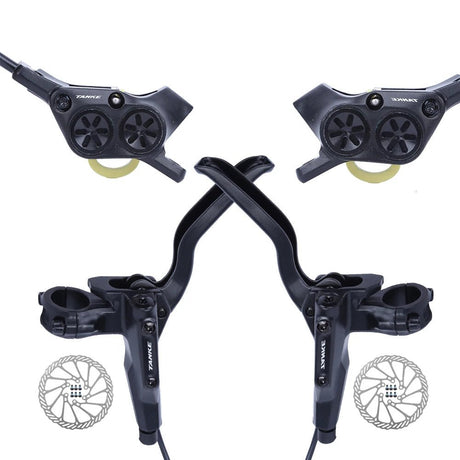 Electric Bike Hydraulic Brakes | Four - Piston Power & Sleek Design - Cooly Bikes
