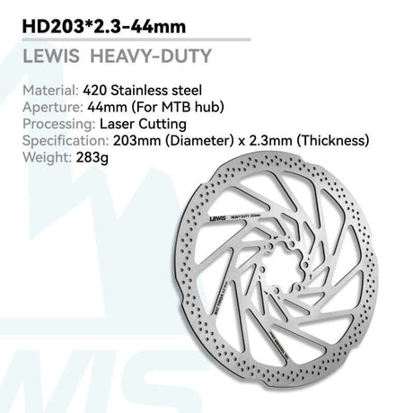 Lewis Heavy Duty Electric Dirt Bike Brake Rotor – 2.3/3mm Thick - Cooly Bikes