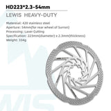 Lewis Heavy Duty Electric Dirt Bike Brake Rotor – 2.3/3mm Thick - Cooly Bikes